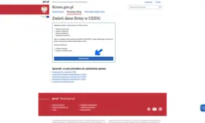 Zmiana danych w CEIDG: edytuj, zawieś, wznow lub zakończ działalność. Wniosek podpiszesz Profilem Zaufanym lub podpisem kwalifikowanym. Rozpocznij.