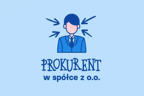 Prokurent w spółce z o.o. - mężczyzna w garniturze, na którego skierowane są strzałki.