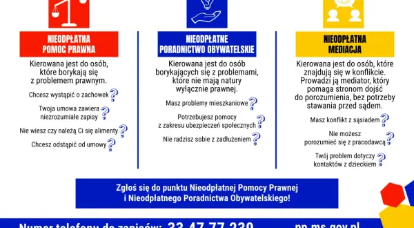 Potrzebujesz pomocy prawnej? Obrońca pomoże Ci w sprawach spadkowych, umowach, alimentach. Skorzystaj z bezpłatnych porad!