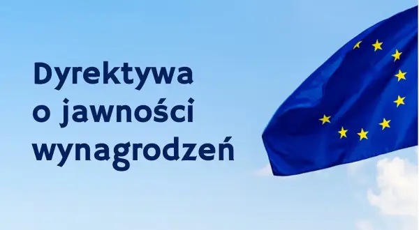 Dyrektywa o jawności wynagrodzeń od kiedy? Flaga UE na tle błękitnego nieba.
