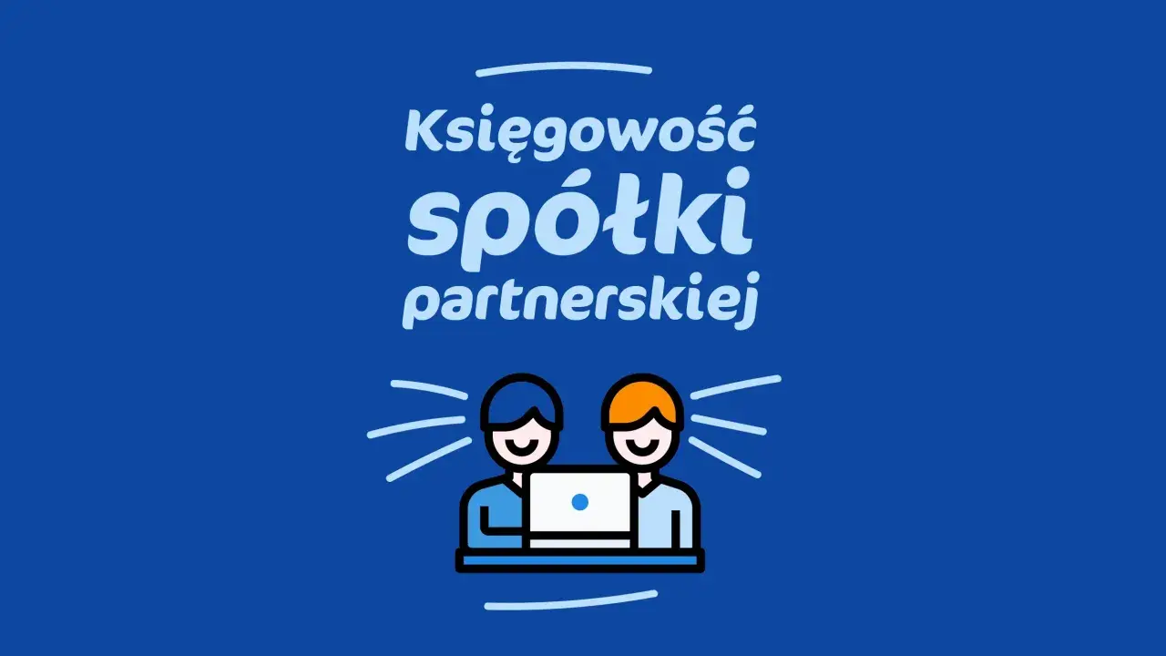 Księgowość spółki partnerskiej: dwóch partnerów pracuje przy laptopie, symbolizując współpracę i wspólne prowadzenie biznesu.