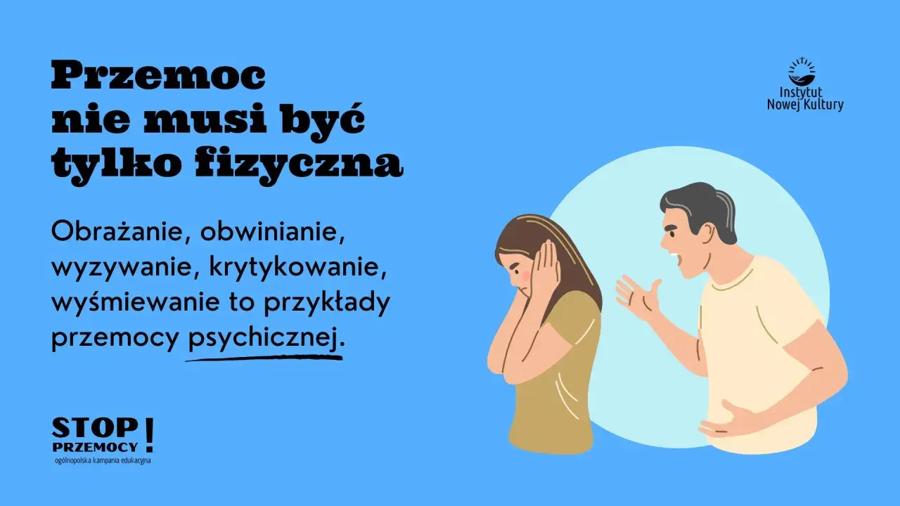 Przemoc psychiczna, jak obrażanie i wyzywanie, jest równie niszcząca. Stop przemocy domowej.