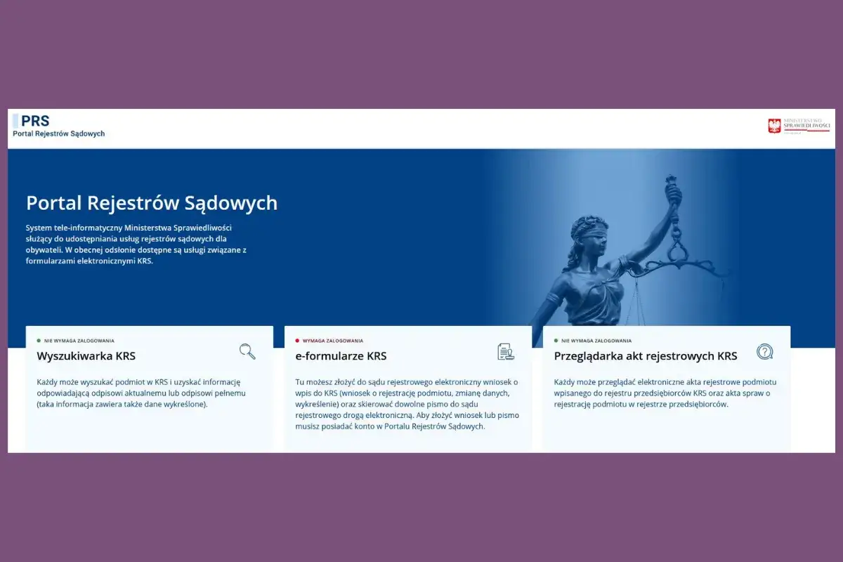 Portal Rejestrów Sądowych (KRS) - wyszukiwarka, e-formularze i przeglądarka akt. Dowiedz się, krs co to za system i jak z niego korzystać.