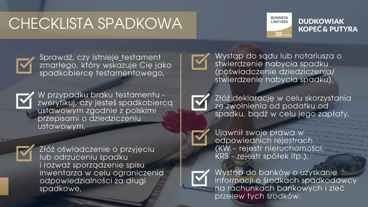 schemat procedura spadkowa notariusz
