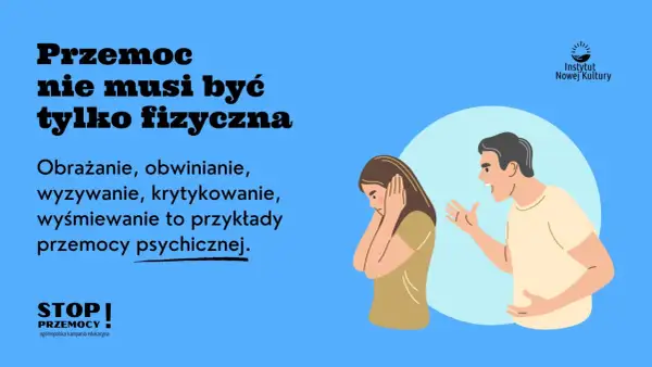 Przemoc psychiczna, jak obrażanie i wyzywanie, jest równie niszcząca. Stop przemocy domowej.
